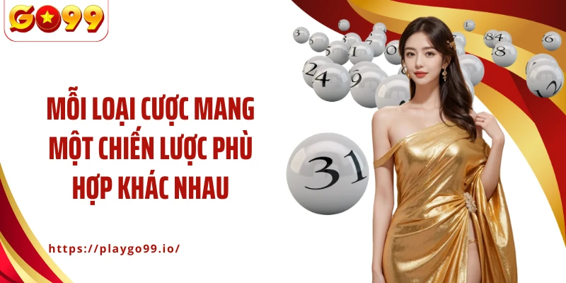 Mỗi loại cược mang một chiến lược phù hợp khác nhau